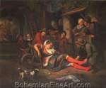 Jan Steen, Wine is a Mocker Fine Art Reproduction Oil Painting