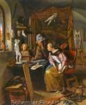 Jan Steen, The Drawing Lesson Fine Art Reproduction Oil Painting
