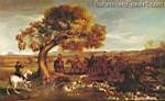 George Stubbs, The Grosvenor Hunt Fine Art Reproduction Oil Painting