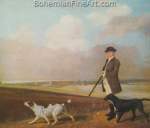 George Stubbs, Sir John Nelthorpe out Shooting Fine Art Reproduction Oil Painting