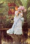 James Tissot, The Bunch of Lilacs Fine Art Reproduction Oil Painting