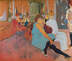Henri Toulouse-Lautrec, The Salon in the Rue des Moulins Fine Art Reproduction Oil Painting