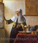 Johannes Vermeer, Young Woman with a Water Jug Fine Art Reproduction Oil Painting