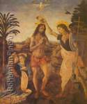 Leonardo Da Vinci, The Baptism of Christ Fine Art Reproduction Oil Painting