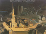 Grant Wood, Midnight Ride of Paul Revere Fine Art Reproduction Oil Painting