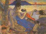 Paul Gauguin, The Dug-Out Fine Art Reproduction Oil Painting