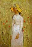 Vincent Van Gogh, Girl in White Fine Art Reproduction Oil Painting
