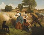 Emmanuel Leutze, Mrs. Schuyler Burning Her Wheat Fields Fine Art Reproduction Oil Painting