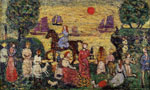 Maurice Prendergast, Sunset And Sea Fog Fine Art Reproduction Oil Painting