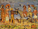 Maurice Prendergast, Donkey Rider Fine Art Reproduction Oil Painting