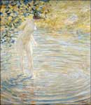 Robert Reid, Bathing in a Stream Fine Art Reproduction Oil Painting