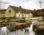 Theodore Robinson, On the Canal Fine Art Reproduction Oil Painting