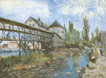 Alfred Sisley, Provenchers Mill at Moret Fine Art Reproduction Oil Painting